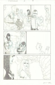 Eternals #3 p.7 - Thena, Tolau, Kingo Sunen, Sprite, & Sersi - art by Esad Ribic