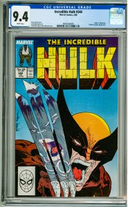 Incredible Hulk #340 CGC 9.4! White Pages!