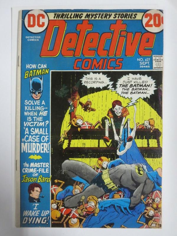 DETECTIVE 427  VERY GOOD  September, 1972 COMICS BOOK 