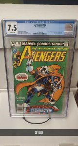 Avengers #196, CGC 7.5, 1st Taskmaster OW-W Pages, Newsstand!!??