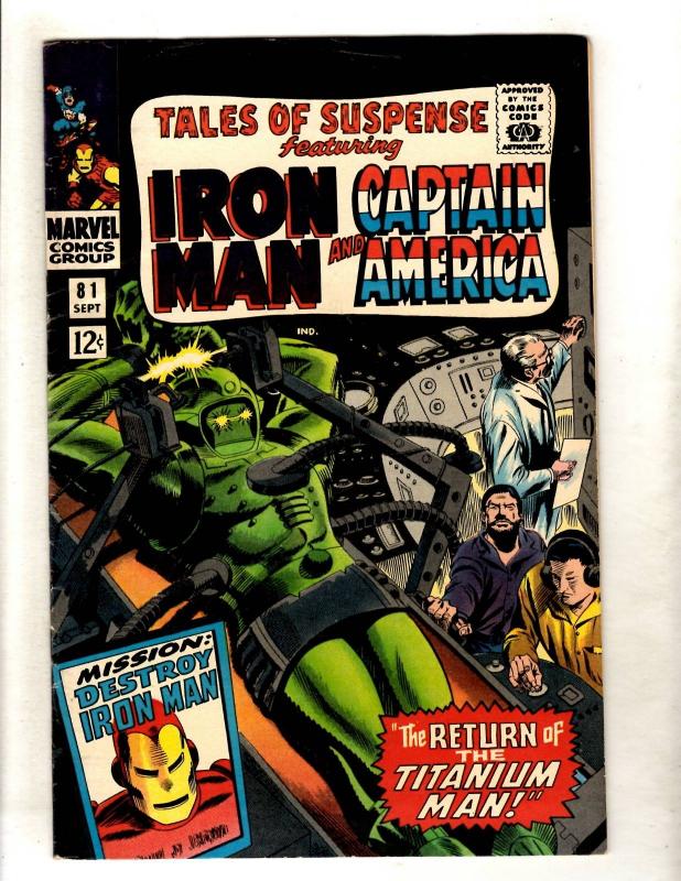 Tales Of Suspense # 81 VF- Marvel Comic Book Iron Man Captain America FM3