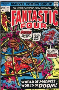 Fantastic Four #152 ORIGINAL Vintage 1974 Marvel Comics Medusa 