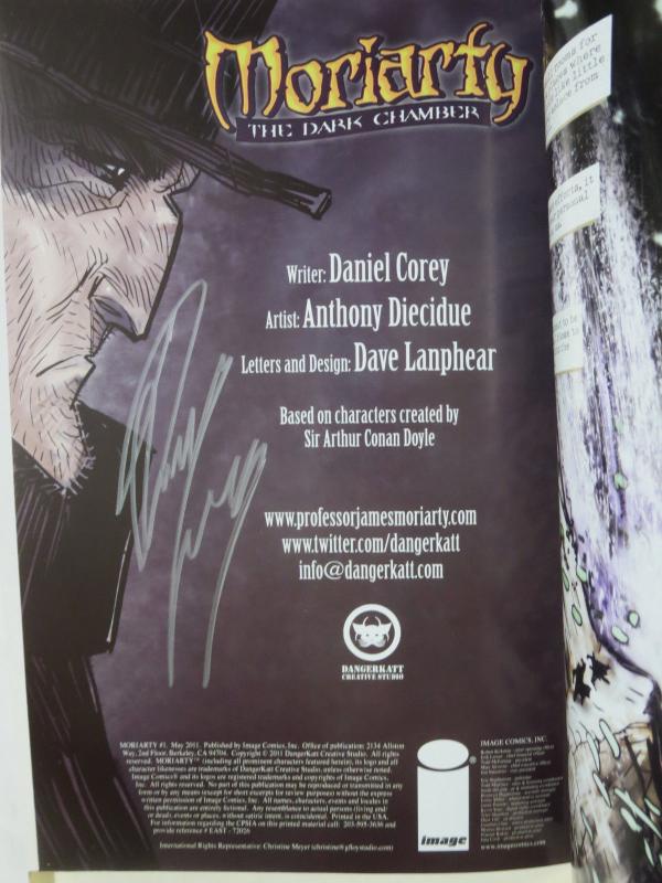 Moriarty- the Dark Chamber (Image 2011) Signed by Daniel Corey 1st Publish Work