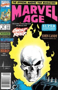 Marvel Age #87 (Newsstand) VG ; Marvel | low grade comic Ghost Rider