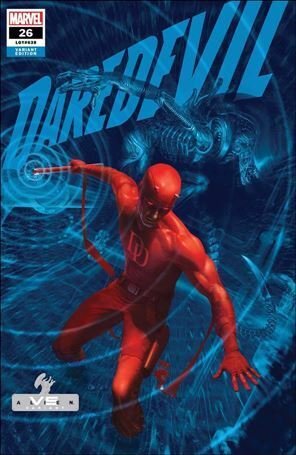 Daredevil (2019) 26-C Rahzzah Marvel vs Alien Cover VF/NM