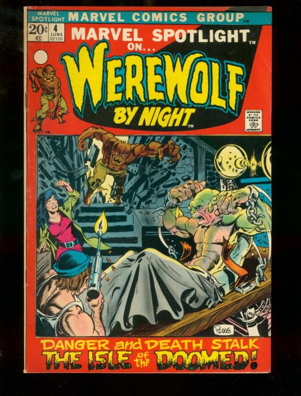 Marvel Spotlight #4 WEREWOLF BY NIGHT 1972 MARVEL COMICS  MIKE PLOOG ART FN