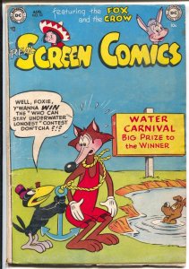 Real Screen #53 1952-DC-Fox & Crow-weird prank- VG+