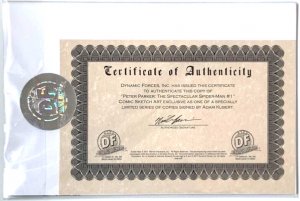 Spectacular Spider-Man Peter Parker #1 Sketch/Color Set Signed Adam Kubert W/COA