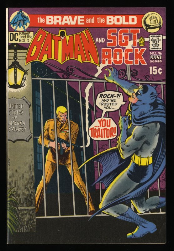 Brave And The Bold #96 VF+ 8.5 Batman Sgt. Rock!