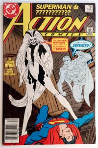 Action Comics #595 (FN/VF, 1987) NEWSSTAND, 1st App Silver Banshee