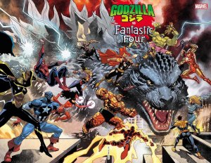 Godzilla Vs Fantastic Four #1 Leinil Yu Wraparound Var Marvel Comic Book 2025B&B