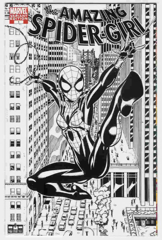 Amazing Spidergirl  #1 variant sketch cvr.