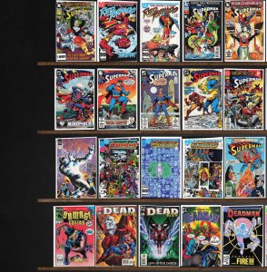 Huge Lot 130+ Comics with Superman, Cable, Incredible Hulk, Deadman & More!