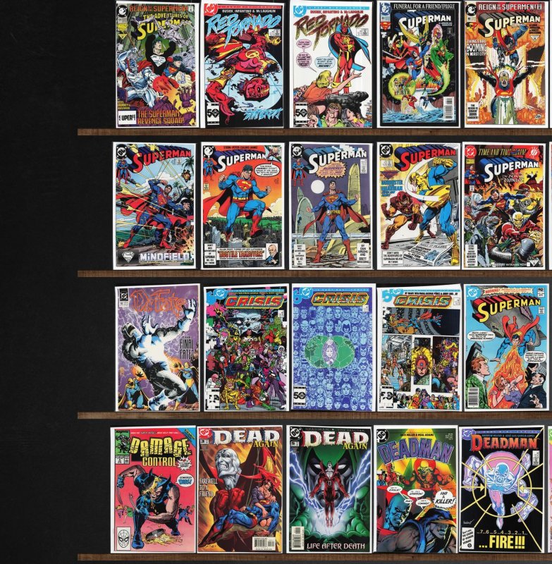 Huge Lot 130+ Comics with Superman, Cable, Incredible Hulk, Deadman & More!