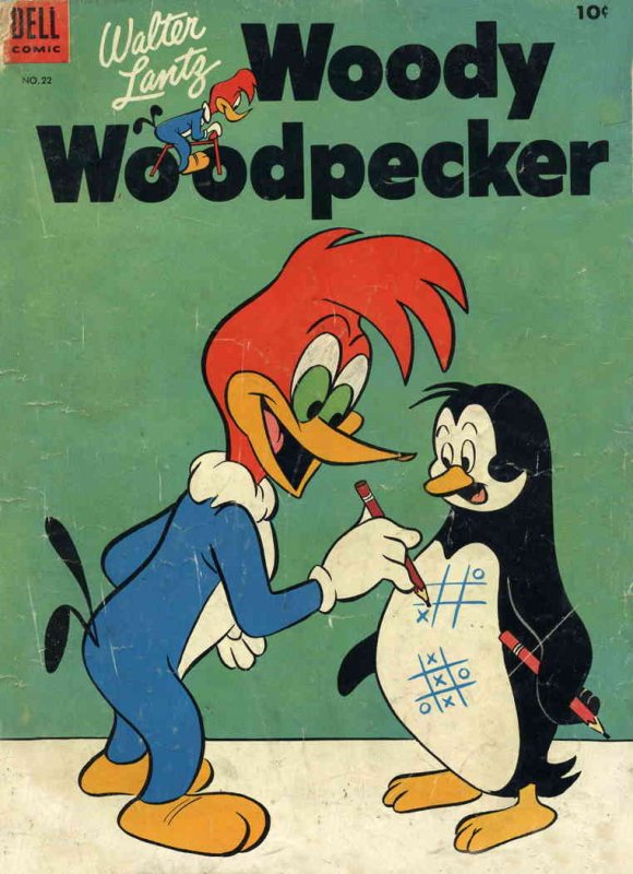 Woody Woodpecker (Walter Lantz ) #22 VG ; Dell | low grade comic December 1953 t