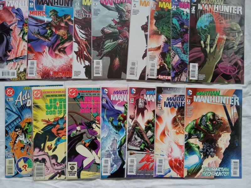 Martian Manhunter set of 24 comics 2015 #1-12 1998 #1,3,4,12 Jemm +