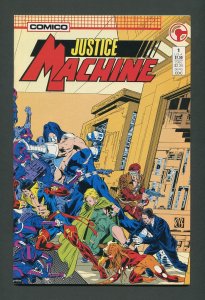 Justice Machine #1  / 8.5 VFN+  January 1987