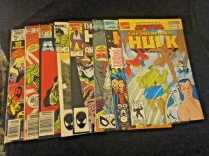 8 Marvel The Incredible Hulk Comics 9 10 12 14 15 16 17 18 Annuals 1980-92 FN VF