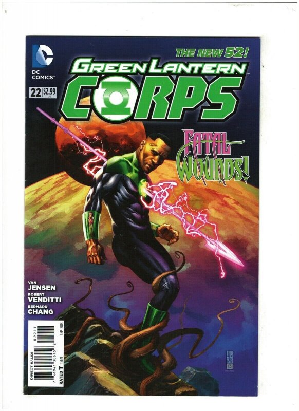 Green Lantern Corps #22 DC New 52 2013 Star Sapphire John Stewart VF+ 8.5