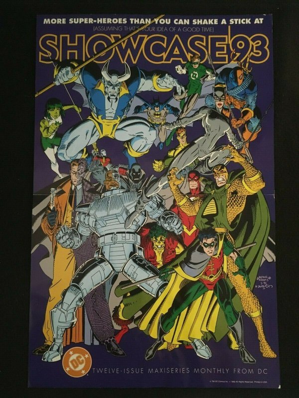 SHOWCASE '93 by Arthur Adams, 1992 DC Promotional Poster  