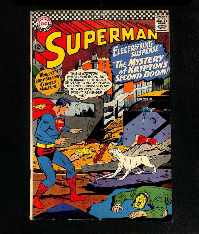 Superman #189 Krypton Lives Again! Curt Swan Art!
