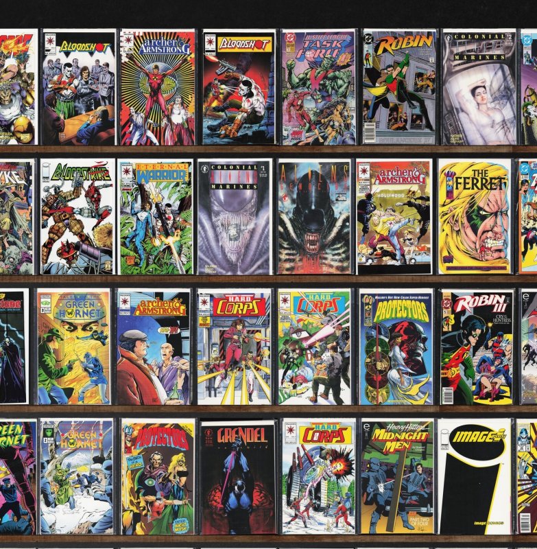 Huge Lot 150+ Comics with Darkhawk, Eternal Warrior, Bloodshot & More!
