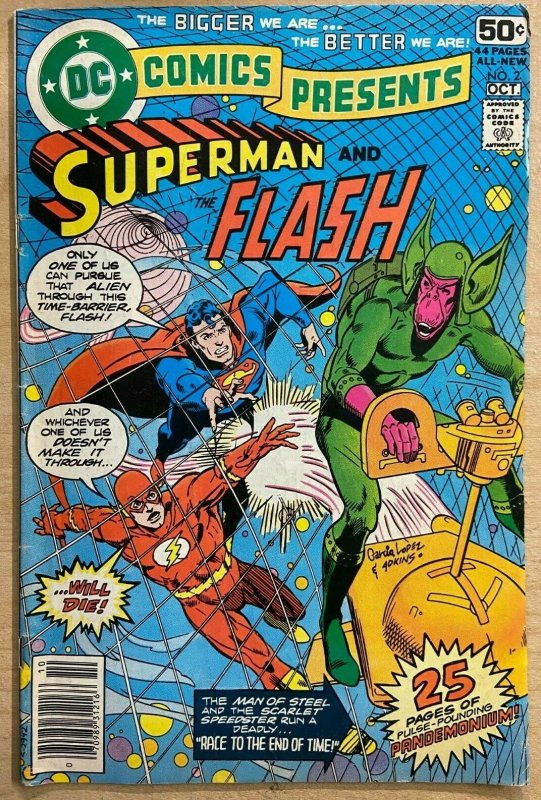 DC COMICS PRESENTS #2 (DC,9/1978) VERY GOOD (VG) Superman/Flash Race!