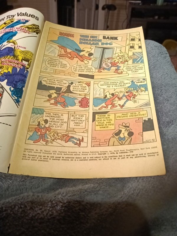 Have no fear! Underdog is Here #20 Bronze Age 1978 Whitman comics Variant Cover