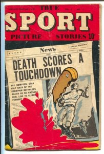 True Sport Picture Stories Vol. 3 #11 1947-Death Scores A Touchdown-Bob Pow...