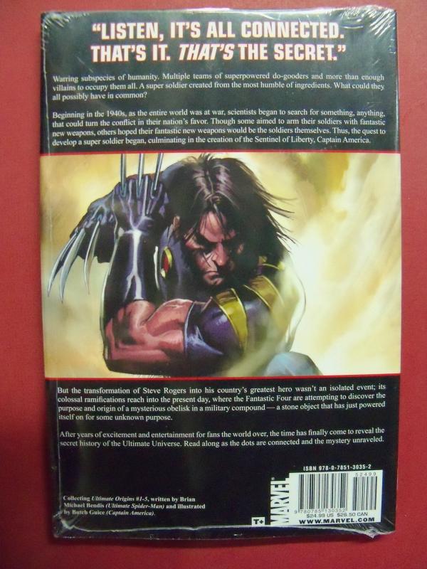 ULTIMATE ORIGINS FACTORY SEALED HARD COVER MARVEL COMICS 2009