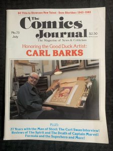 1982 COMICS JOURNAL Magazine #73 FN+ 6.5 Carl Barks / Death of Capt Marvel