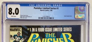 Punisher Limited Series #1 - CGC 8.0 - Marvel - 1986 - 1st solo series! 