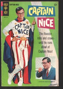 Captain Nice  #1 1967-Gold Key-First issue-TV series photo cover-pin-up back ...
