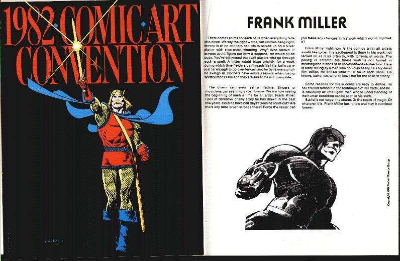 COMIC ART CONVENTION 1982 VG-F CAMELOT COLOR COVER