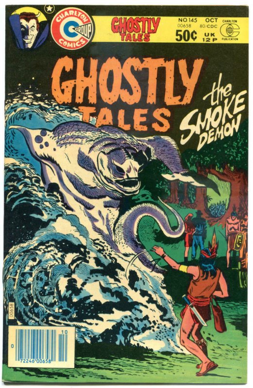 GHOSTLY TALES #145, VF, Smoke Demon, Horror, 1966 1980,more Charlton in store 