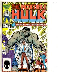 Incredible Hulk # 324 VF Marvel Comic Book Grey Iron Man Avengers Thor J318