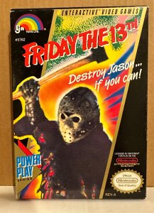 Friday the 13th NES game Oval Seal CIB Box VF/VF+ Cartridge very clean