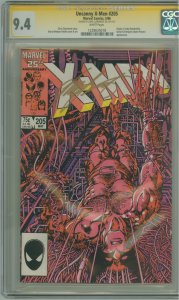 The Uncanny X-Men #205 (1986) CGC 9.4! Signed by Chris Claremont!