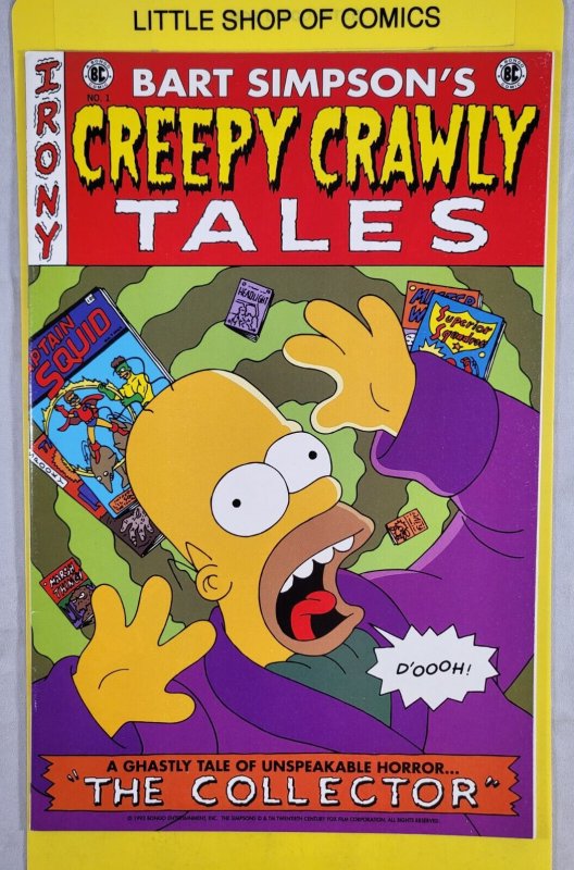 Simpsons Comics #1 1993 Bongo Comics Poster Inside VF