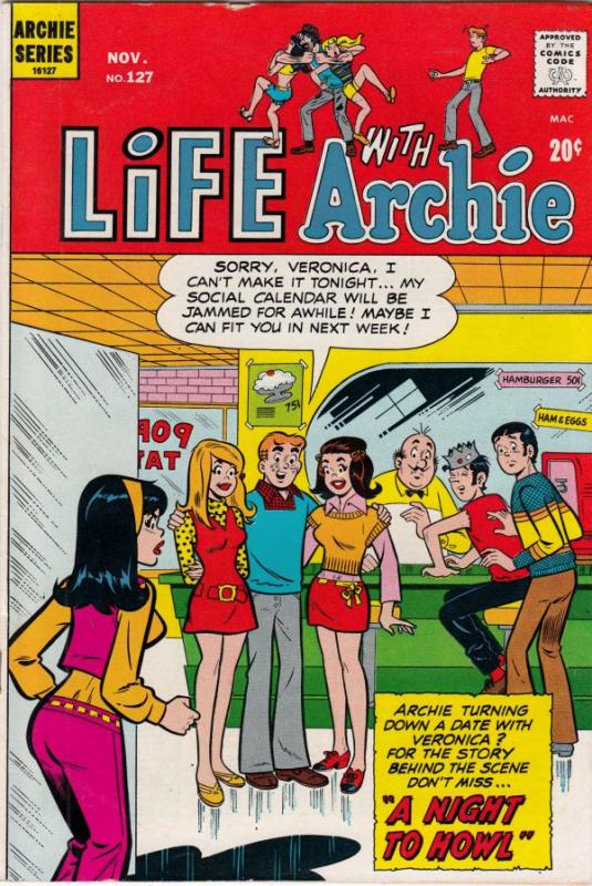 Life with Archie #127 (Nov-72) VF/NM+ High-Grade Archie, Jughead, Betty, Vero...