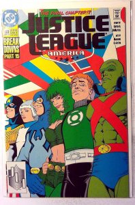 Justice League America #60 1992 DC Green Lantern Guy Gardner Blue Beetle Comic