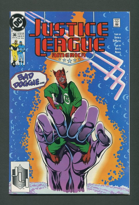 Justice League America #36  / 9.4 NM /  March1990