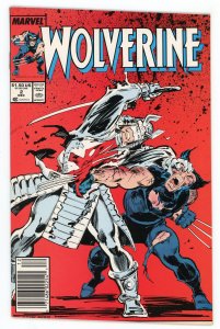 Wolverine #2 (1988 v2) Newsstand Chris Claremont Silver Samurai NM