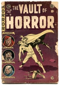 Vault Of Horror #40 1954-EC-Final issue-Craig-Krigstein-pre-code horror G-