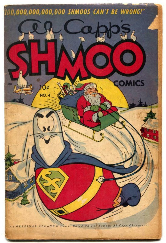 Al Capp's Shmoo #4 1950- Santa Claus Christmas cover G