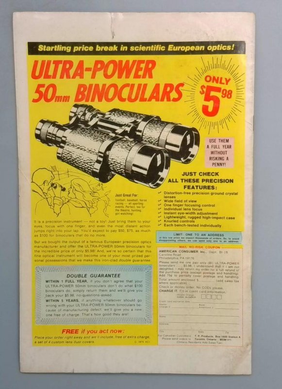 MARVEL PREMIERE #25 Series A Marvel Value Stamp #6 (Thor) Marvel 1975 SN1