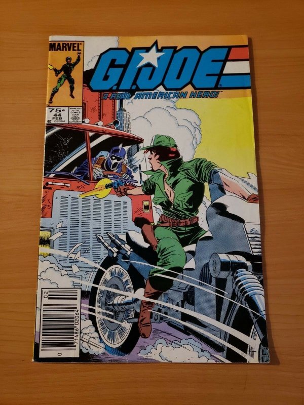 G.I. Joe A Real American Hero #44 NEWSSTAND  ~ VF NEAR MINT NM ~ (1986, Marvel) 