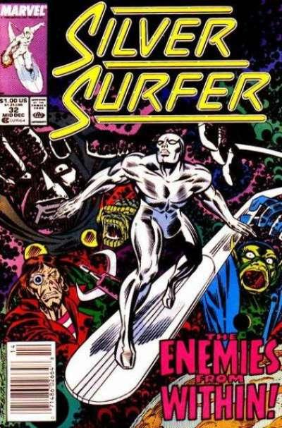 Silver Surfer (1987 series) #32, VF+ (Stock photo)