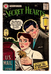 SECRET HEARTS #39 comic book 1957-DC ROMANCE G/VG