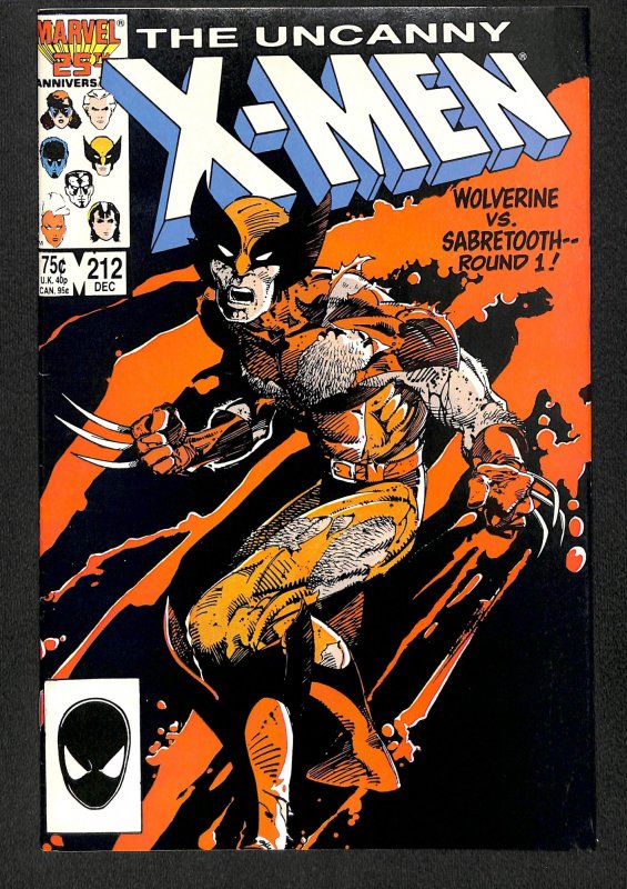 The Uncanny XMen 212 (1986) Comic Books Copper Age, Marvel /